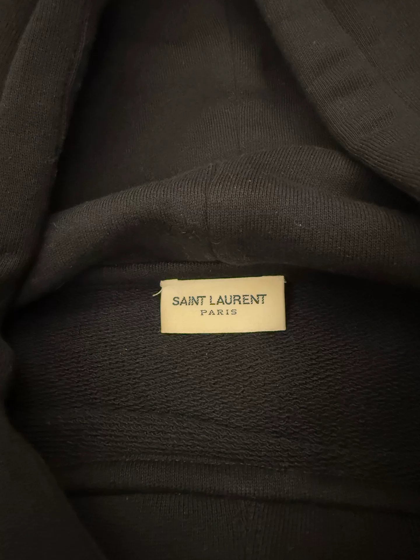 ysl saint laurent classic hoodie in gray