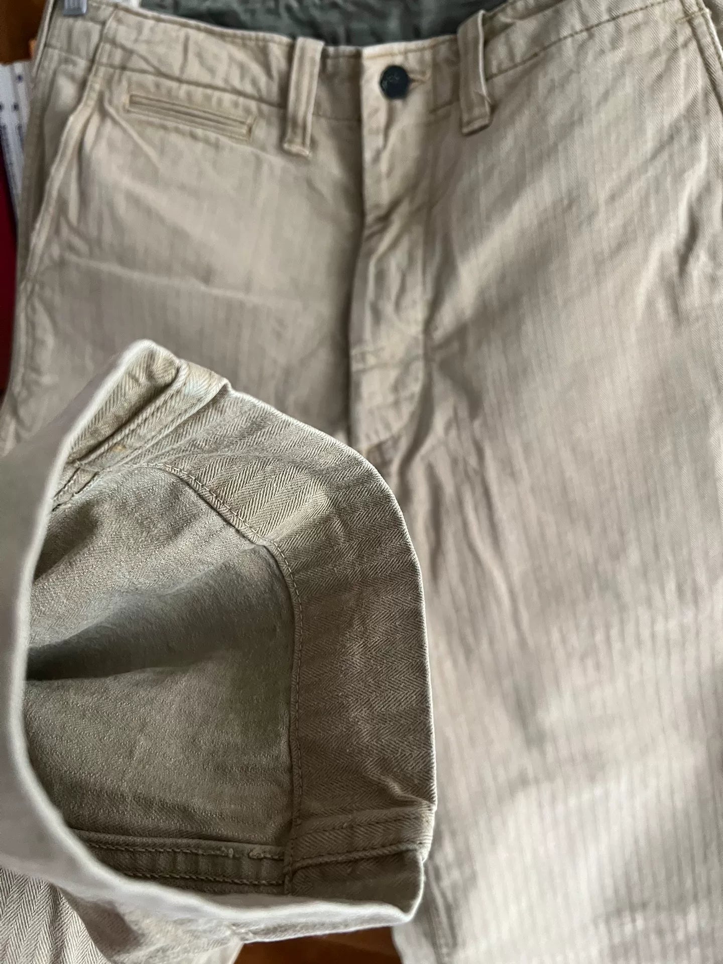 vintage khaki military style pants