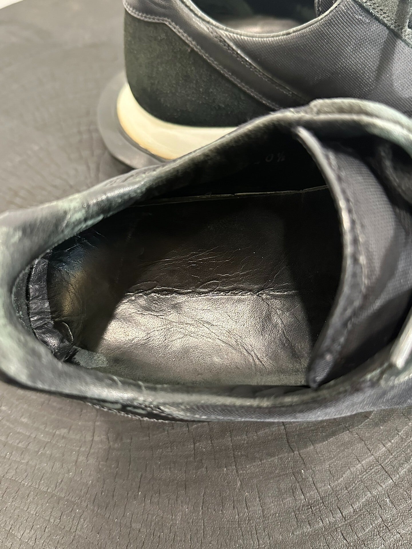 Rick Owens Suede Patchwork Low-Top Sneakers