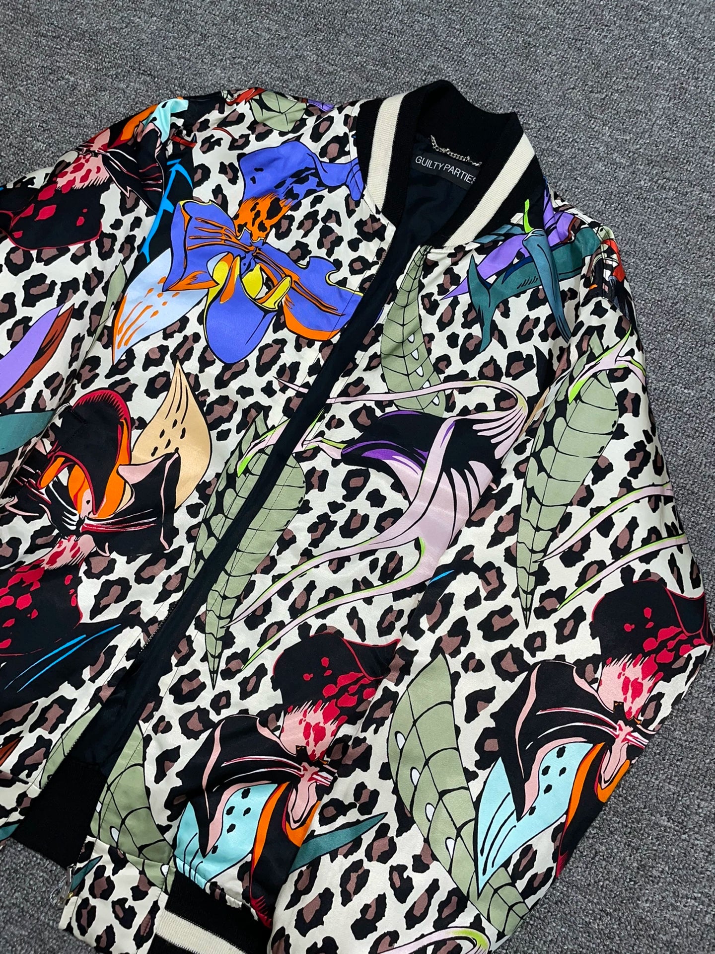 wacko maria colorful printed jacket in size L