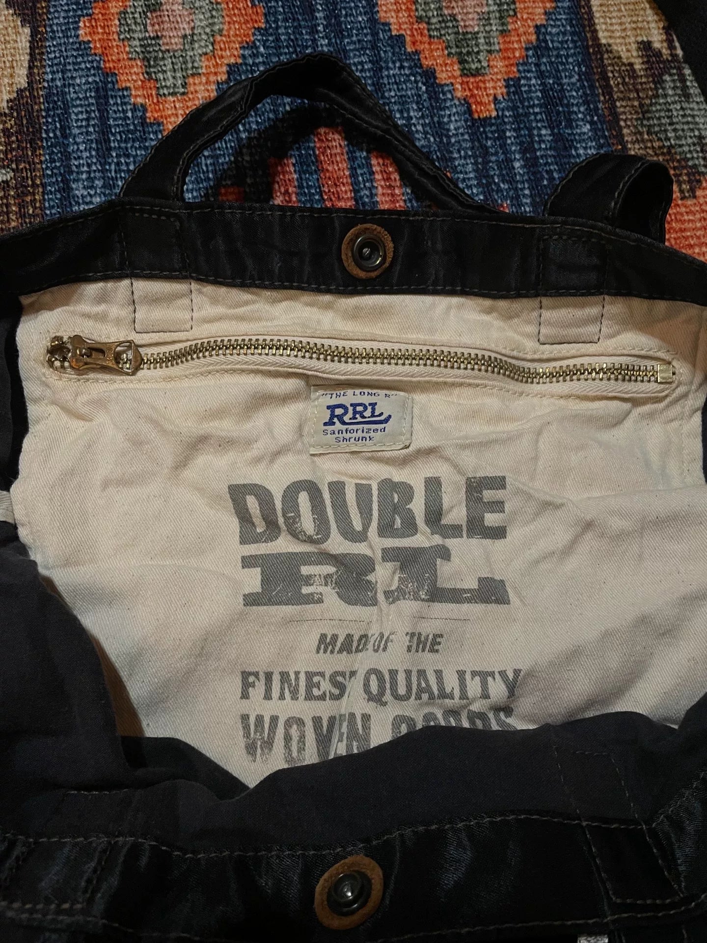 RRL Embroidered Tote Bag
