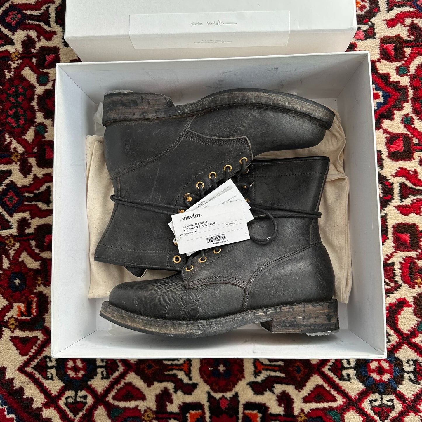 Visvim 24SS Battalion Boots Size 8.5