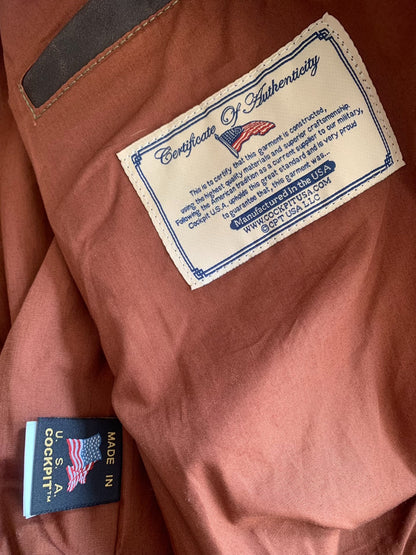 Cockpit A2 Distressed Horsehide Leather Jacket
