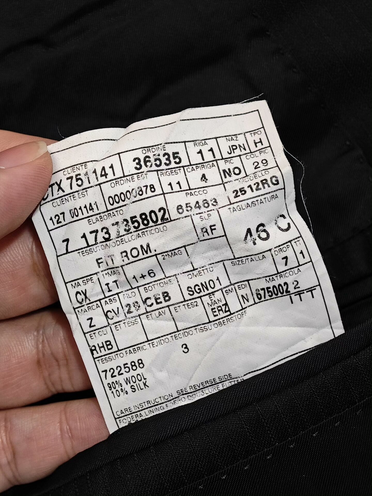 Zegna Wool Silk Blend Suit Jacket