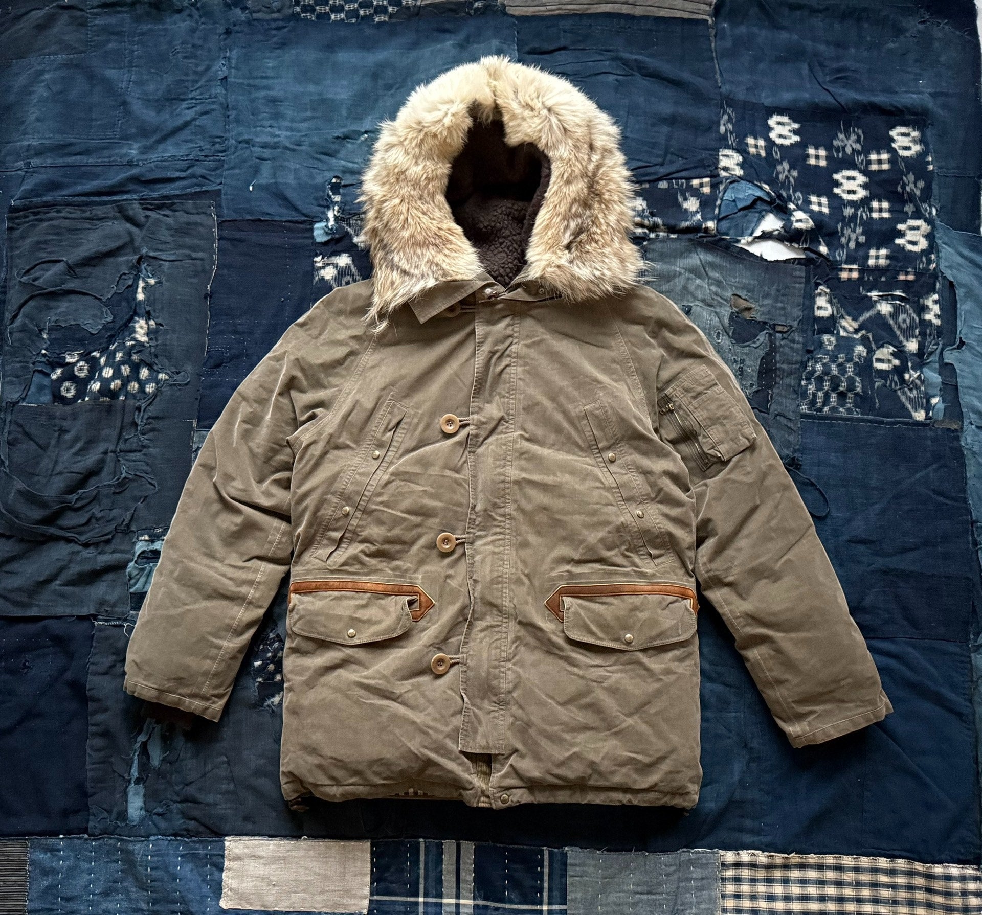 visvim valdez down jacket corduroy coat