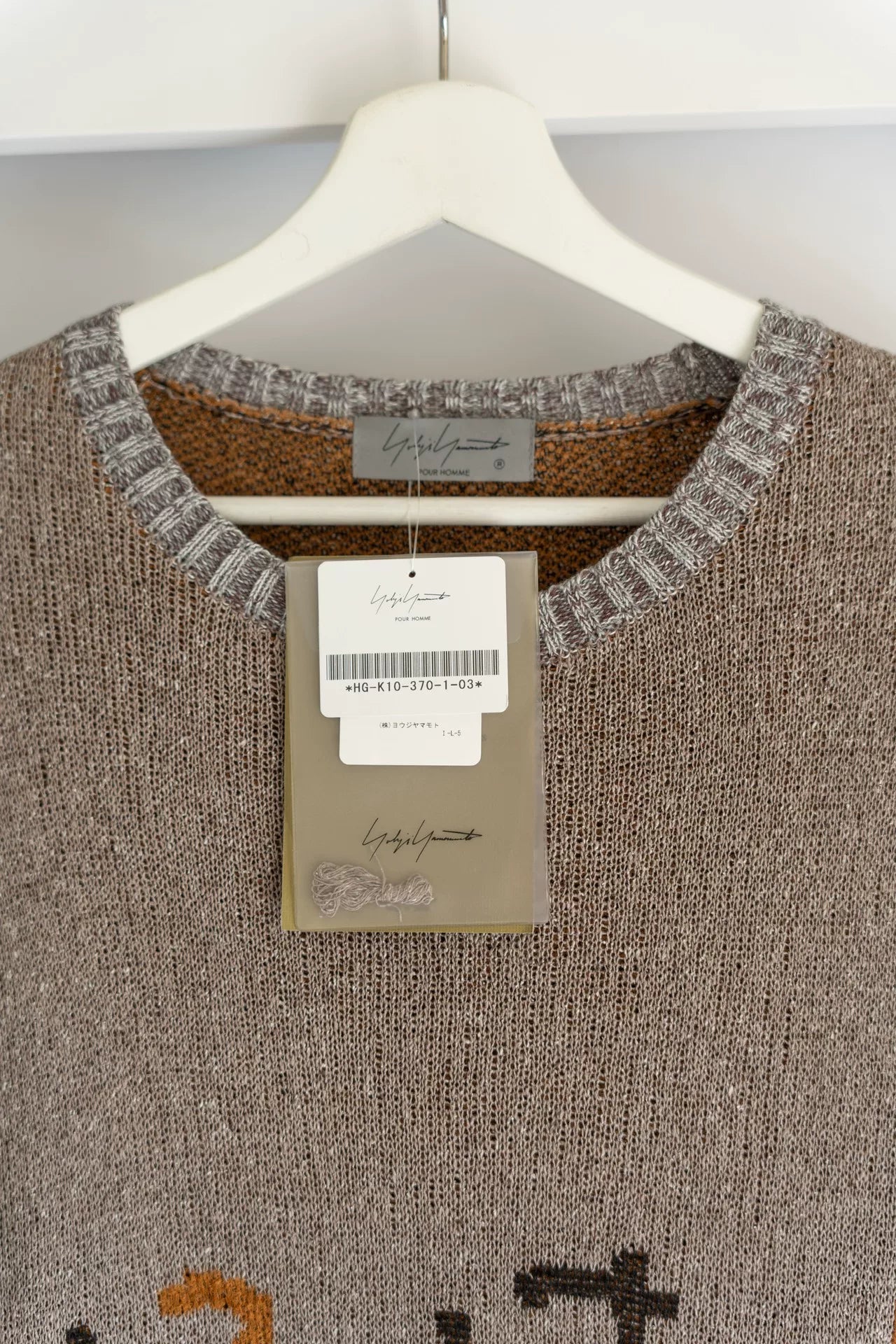 yohji yamamoto graffiti silk sweater