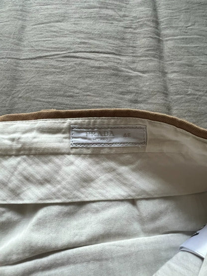 Prada Bermuda Shorts in Dark Khaki