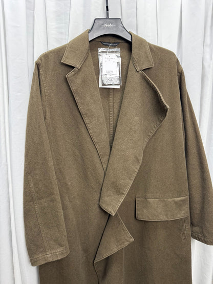 Yohji Yamamoto Y's Distressed Washed Coat
