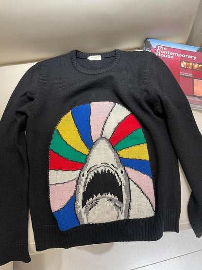 YSL Men's Wool Sweater in Gray