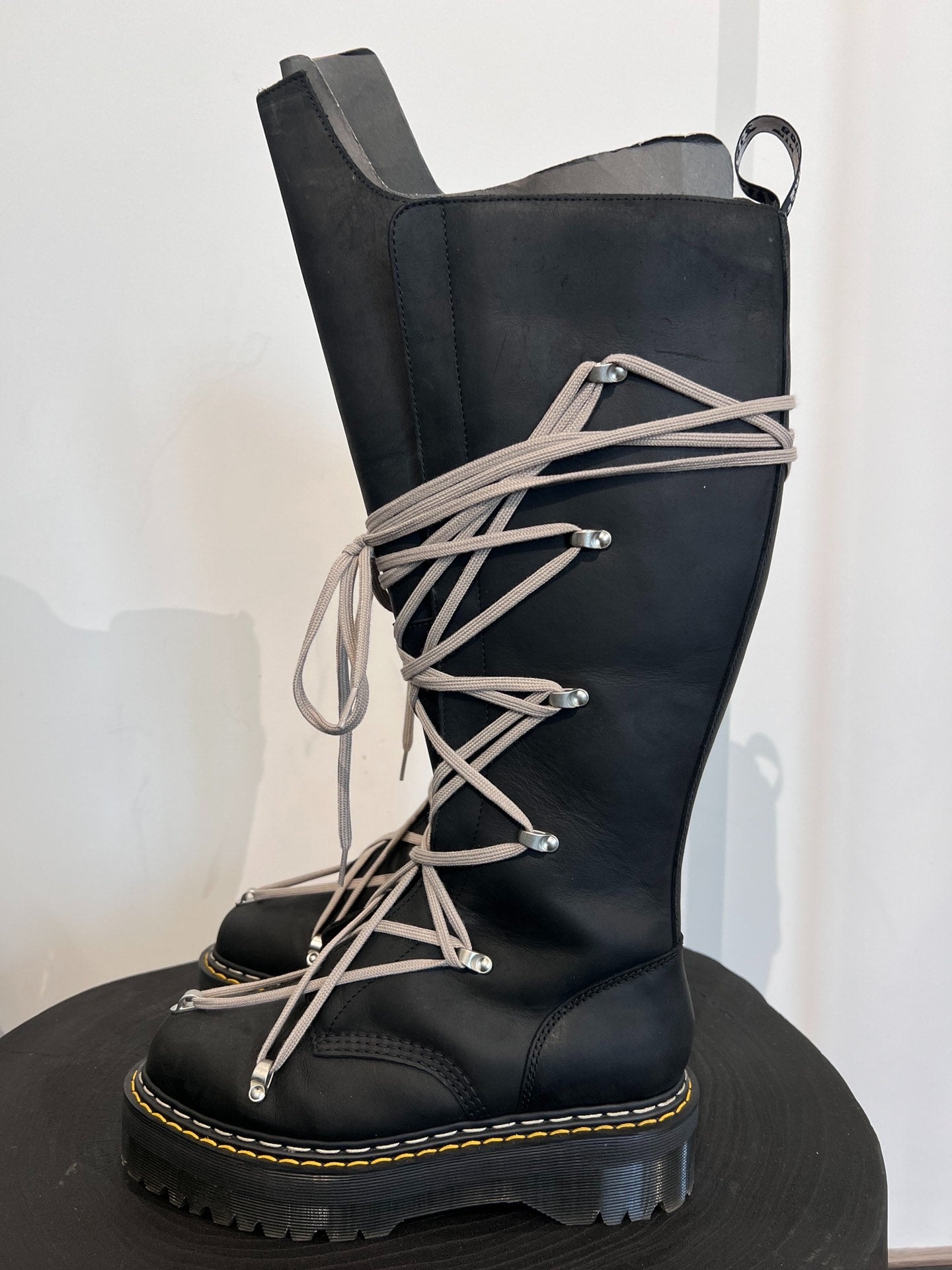 Rick Owens X Dr. Martens High-Top Boots