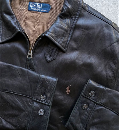 Vintage Polo Ralph Lauren 1990s Leather Jacket