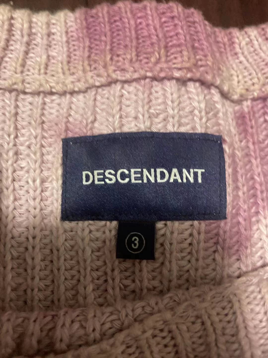 Descendant 18AW Whale Tie-Dye Sweater