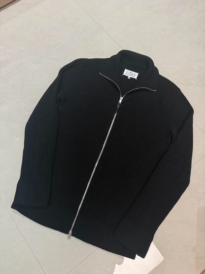 Maison Margiela Ribbed Zip-Up Sweater