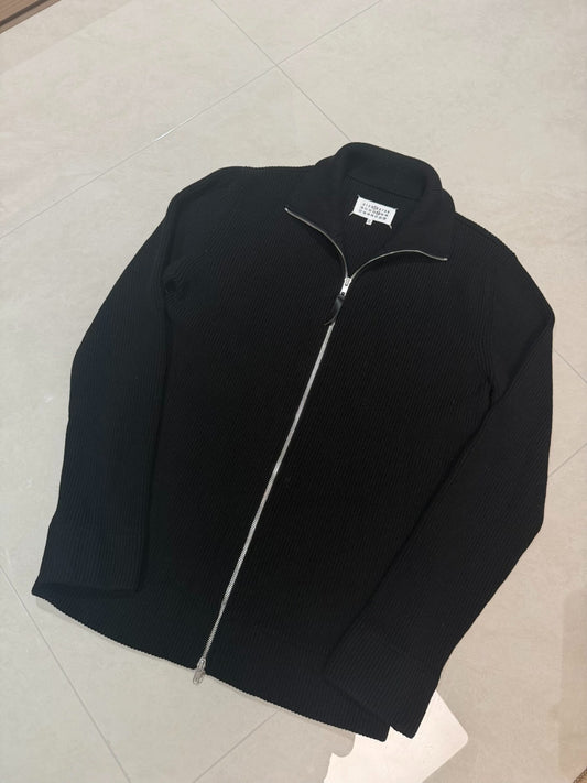 Maison Margiela Ribbed Zip-Up Sweater