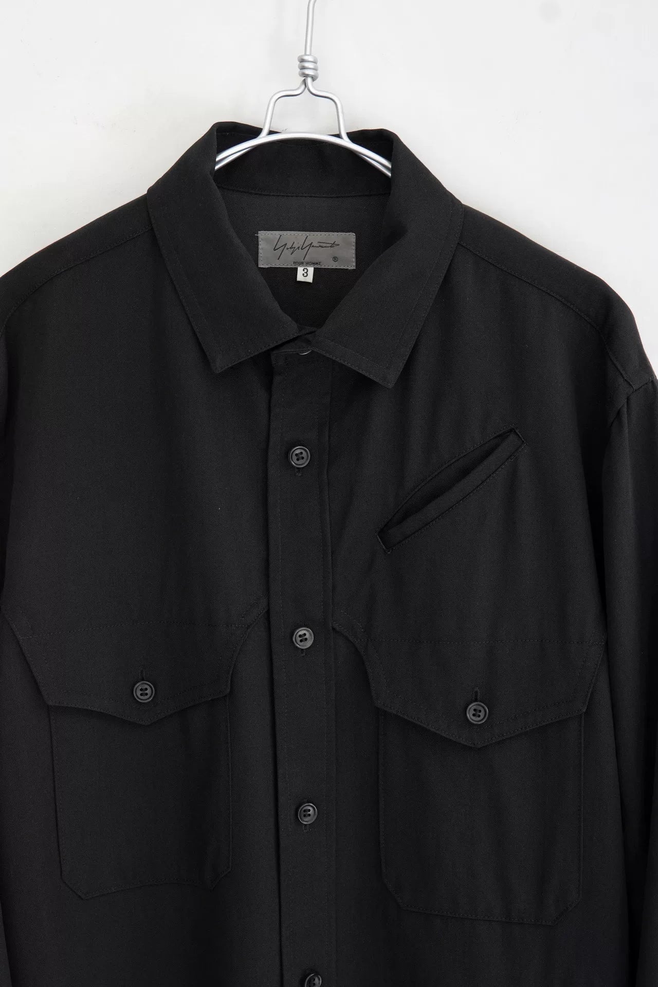 Yohji Yamamoto Pour Homme S/S 2017 Wool Pocket Shirt