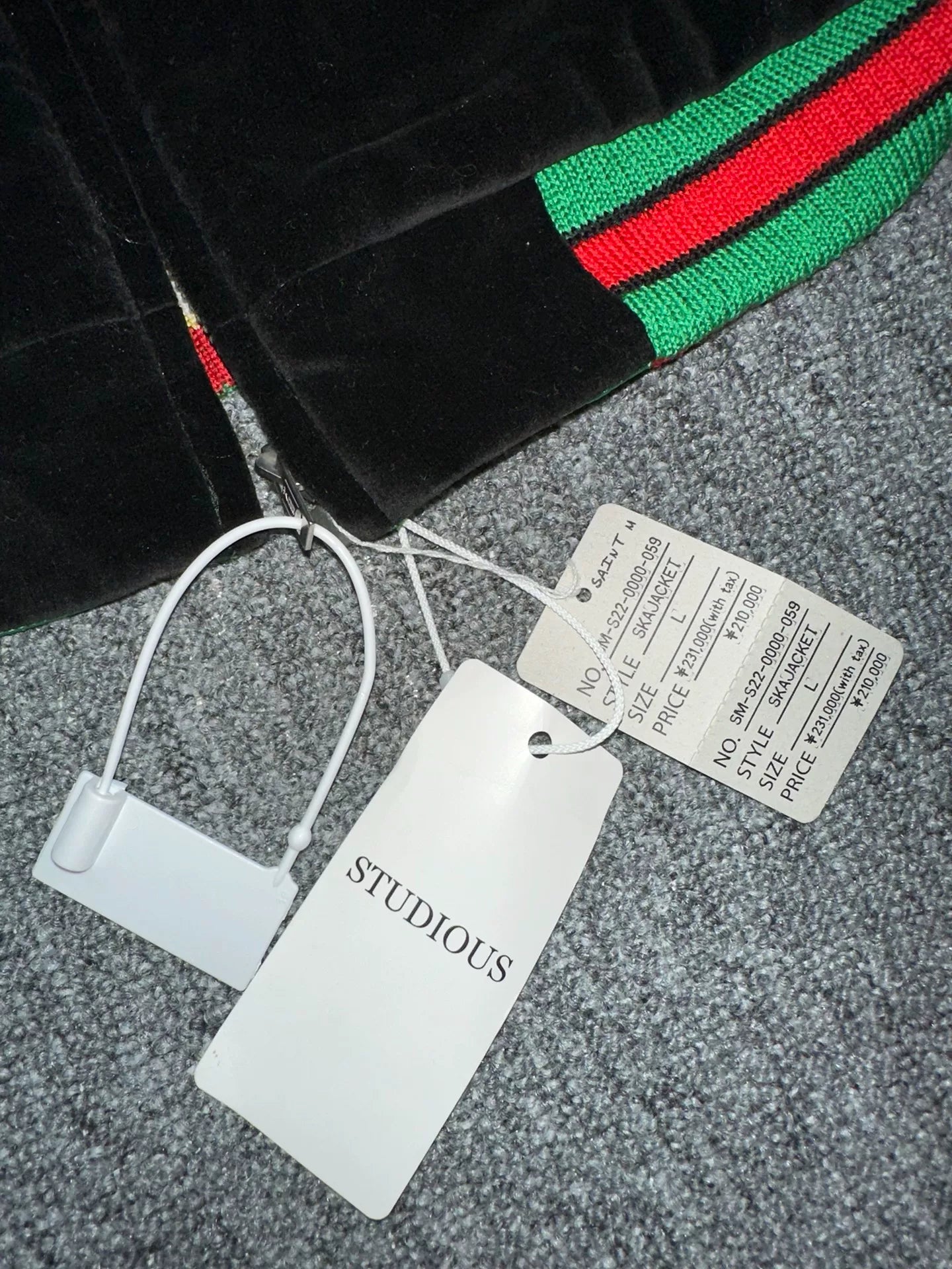 Saint Michael Velvet Souvenir Jacket