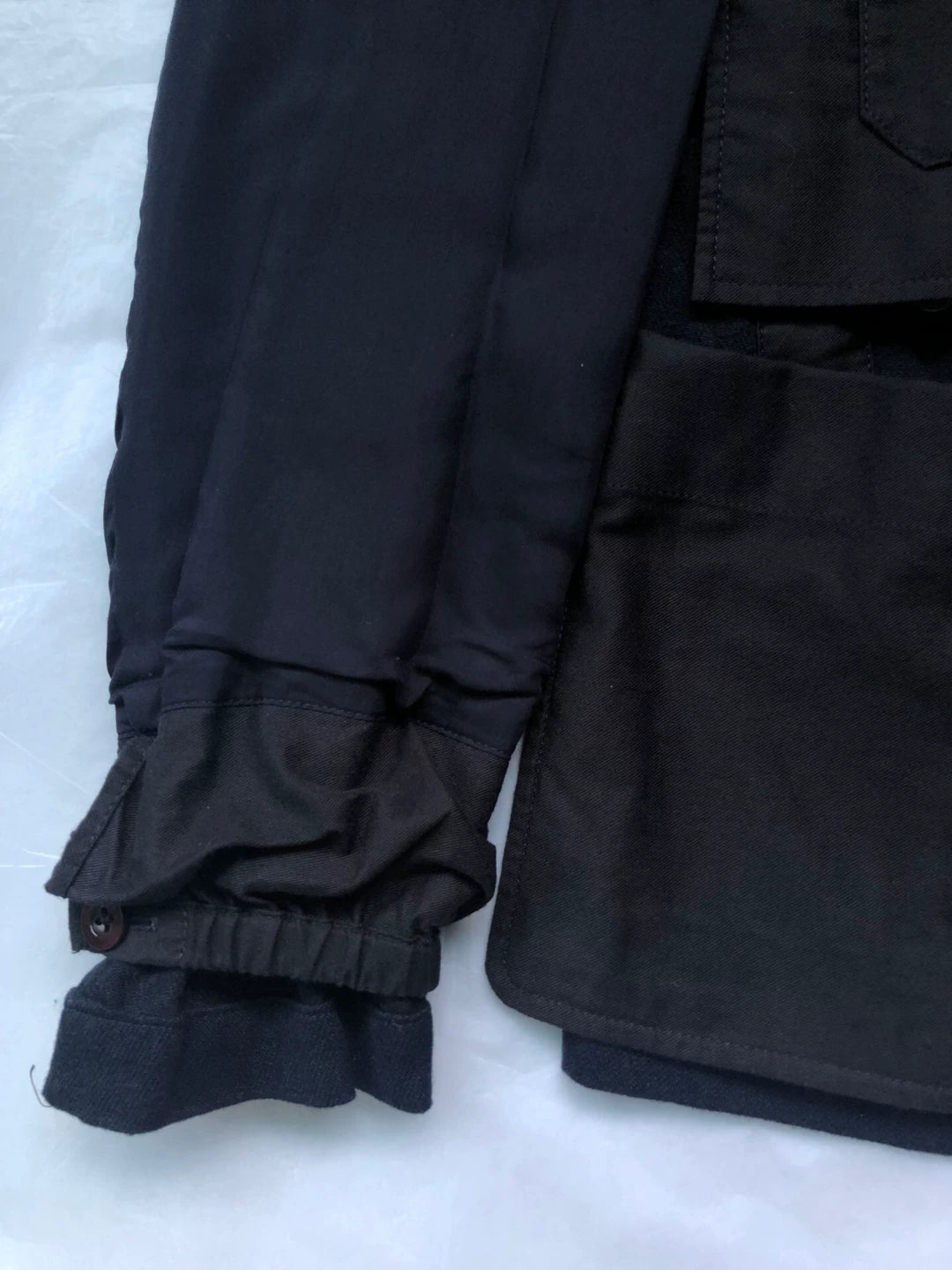 stylish navy wool jacket by kolor