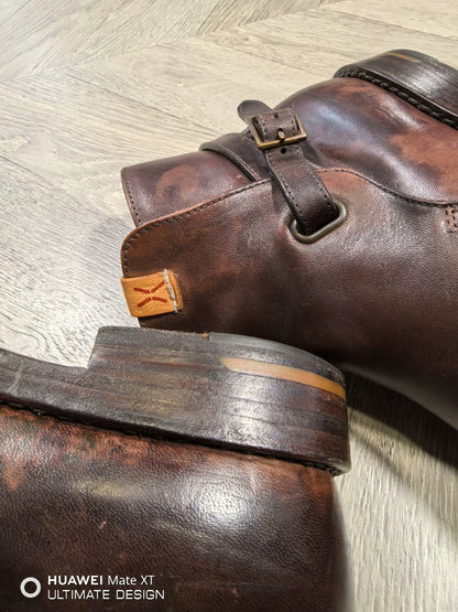 visvim buckled riding boots in excellent condition