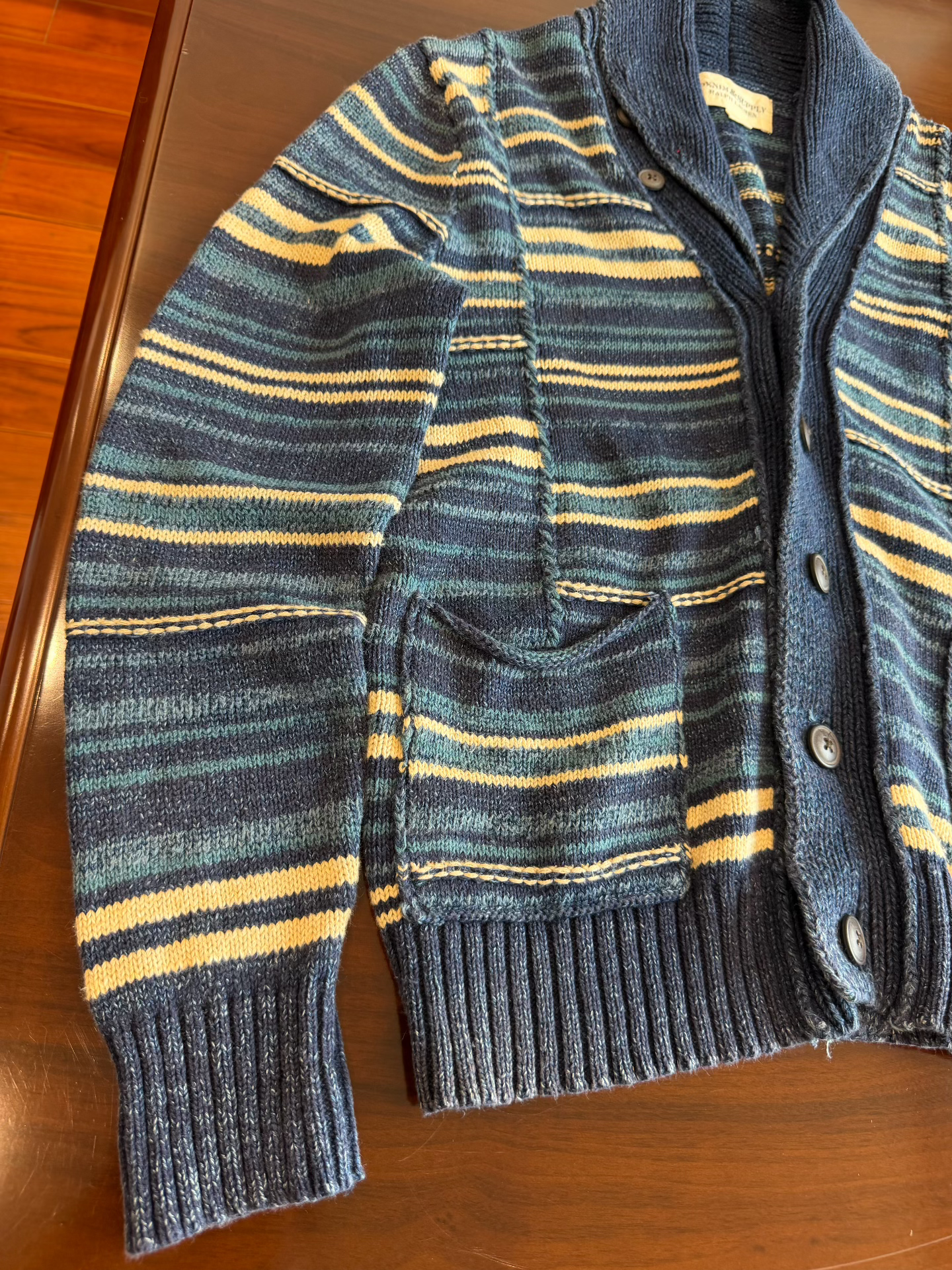 Ralph Lauren POLO Striped Knit Cardigan