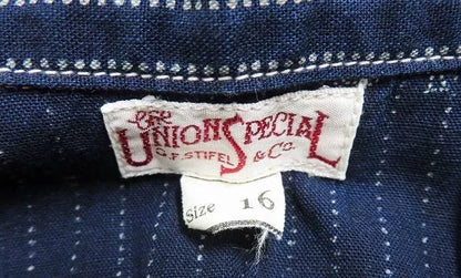 vintage Freewheelers Indigo Stripe Short Sleeve Shirt