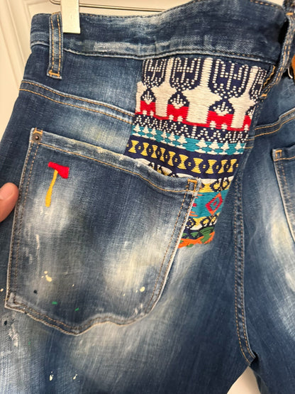 dsquared2 big brother distressed denim pants