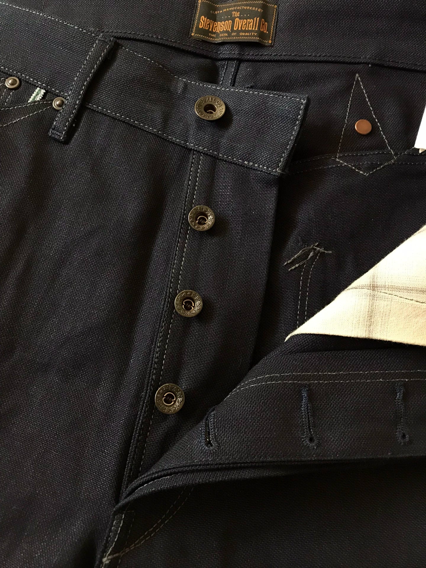 Stevenson Overall 380 Indigo Canvas Pants