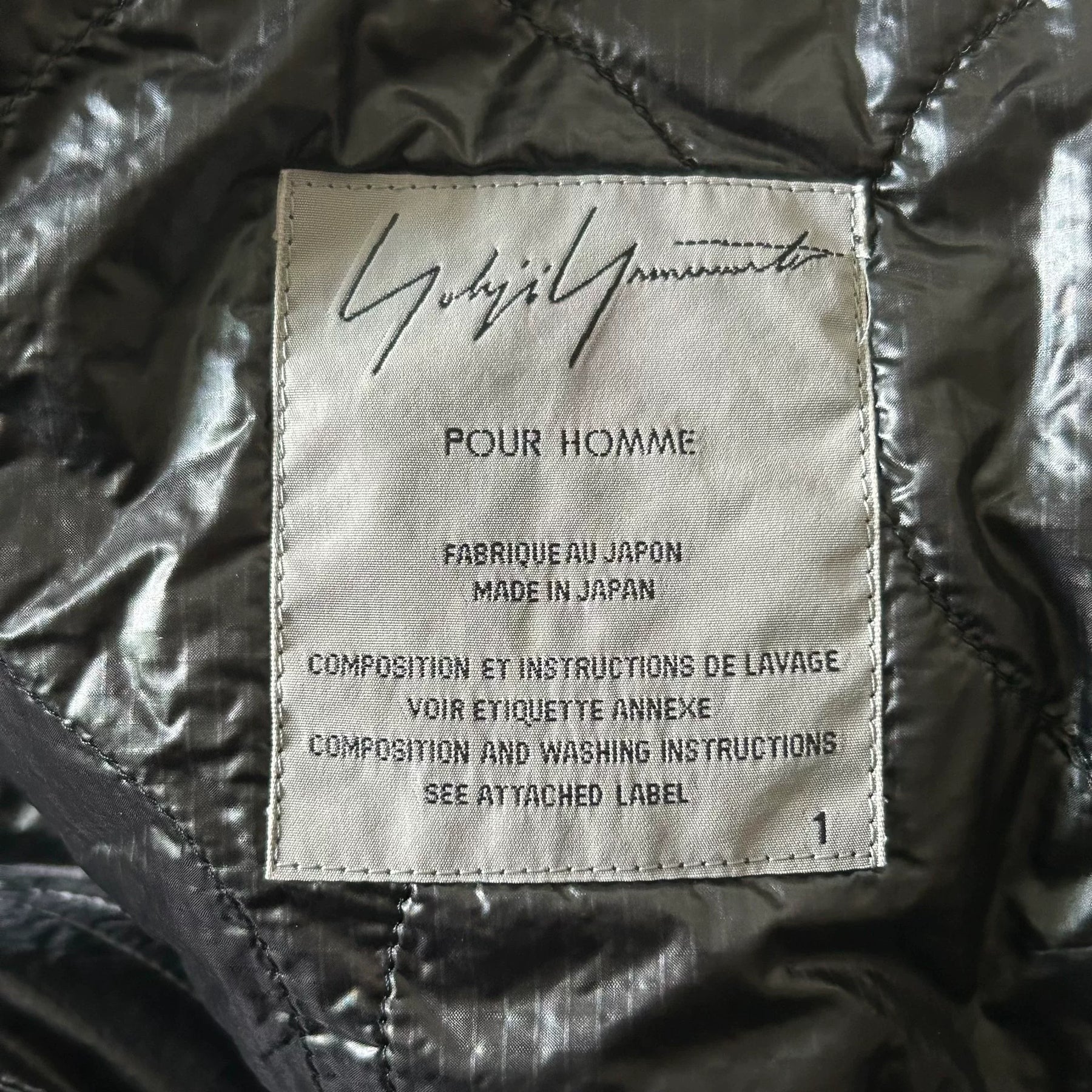 Yohji Yamamoto 13SS Thinsulate Zip Parka
