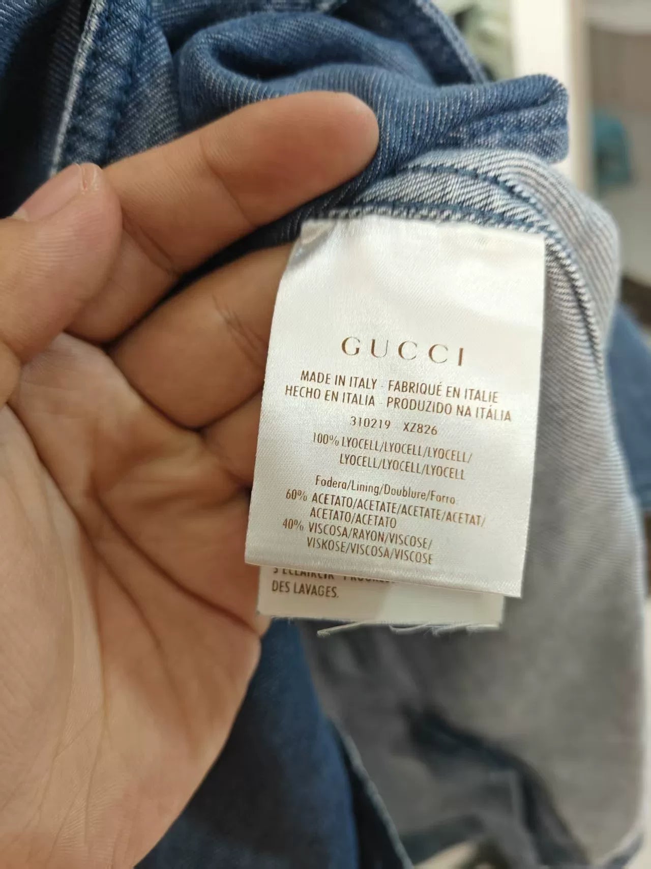 Authentic Gucci Denim Jacket