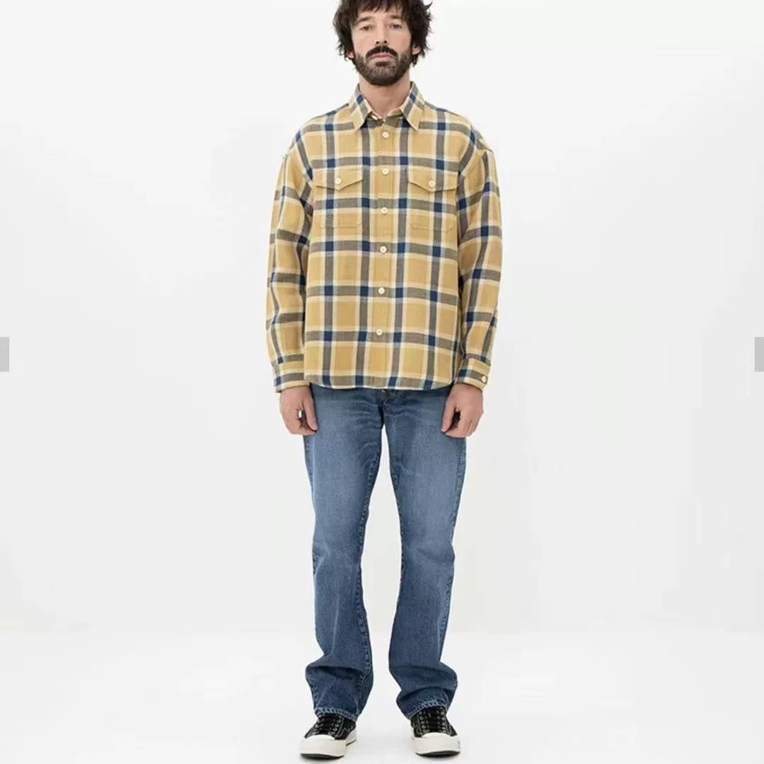 visvim lumber check long sleeve shirt