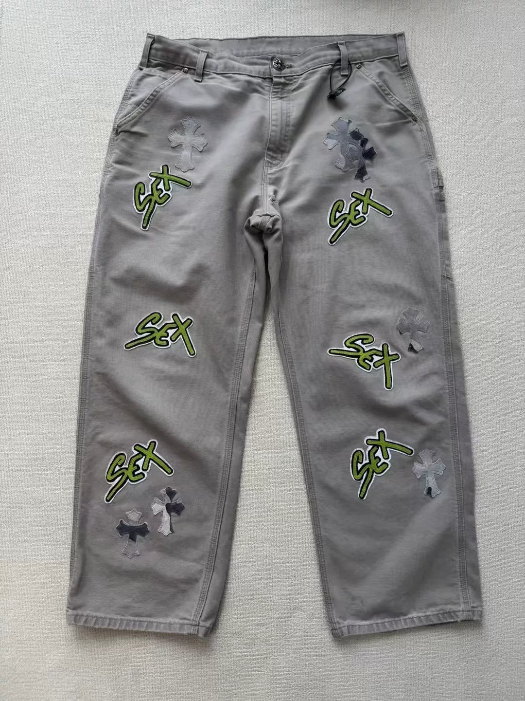 Chrome Hearts Sex Records Snow Camo Cargo Pants