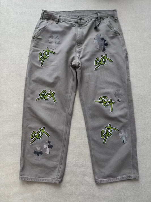 Chrome Hearts Sex Records Snow Camo Cargo Pants