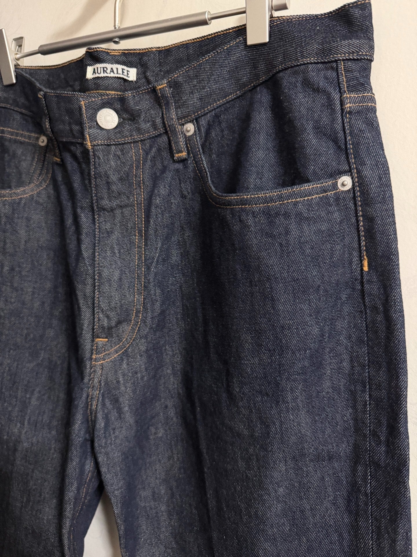 AURALEE HARD TWIST DENIM 5P PANTS