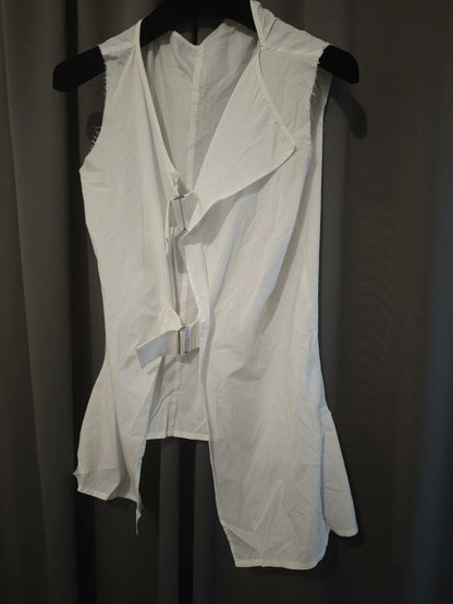 Yohji Yamamoto Sleeveless Iron Button Shirt