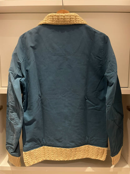 visvim Blue Knit Collar Jacket