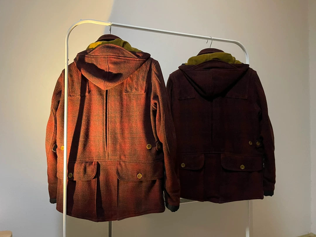 freewheelers field master jacket in burgundy