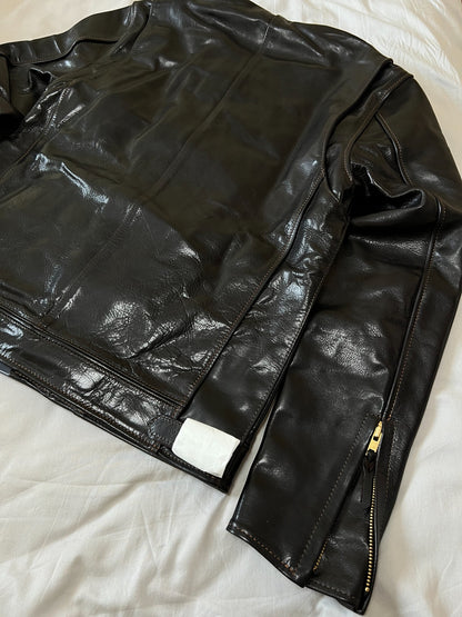 The Flat Head Stand Collar Horsehide Jacket