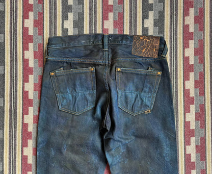 prps noir heavy wash denim jeans sample