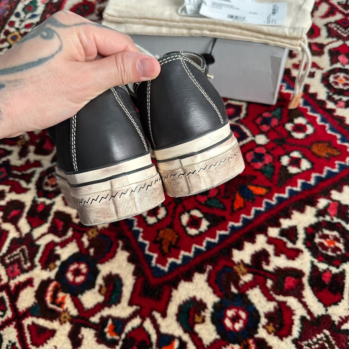 visvim skagway canvas shoes size 9.5