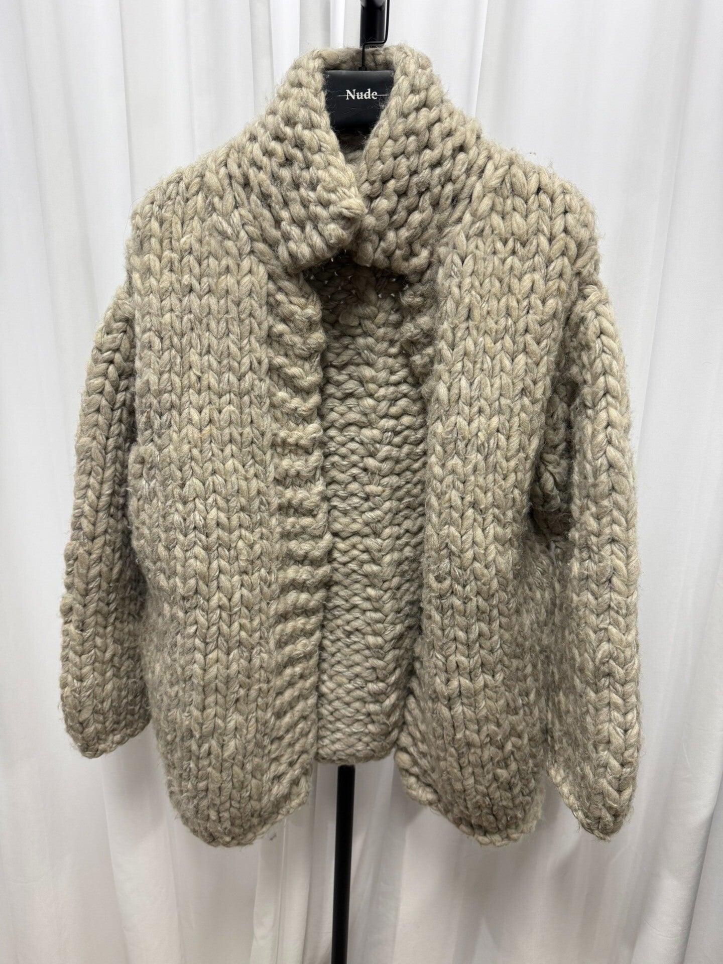 Yohji Yamamoto Thick Knit Sweater Coat