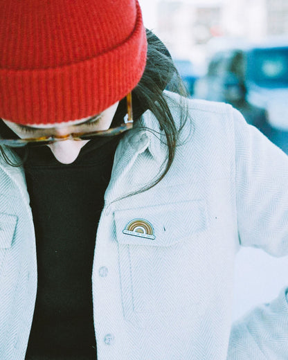 red knit watch cap by knickerbocker