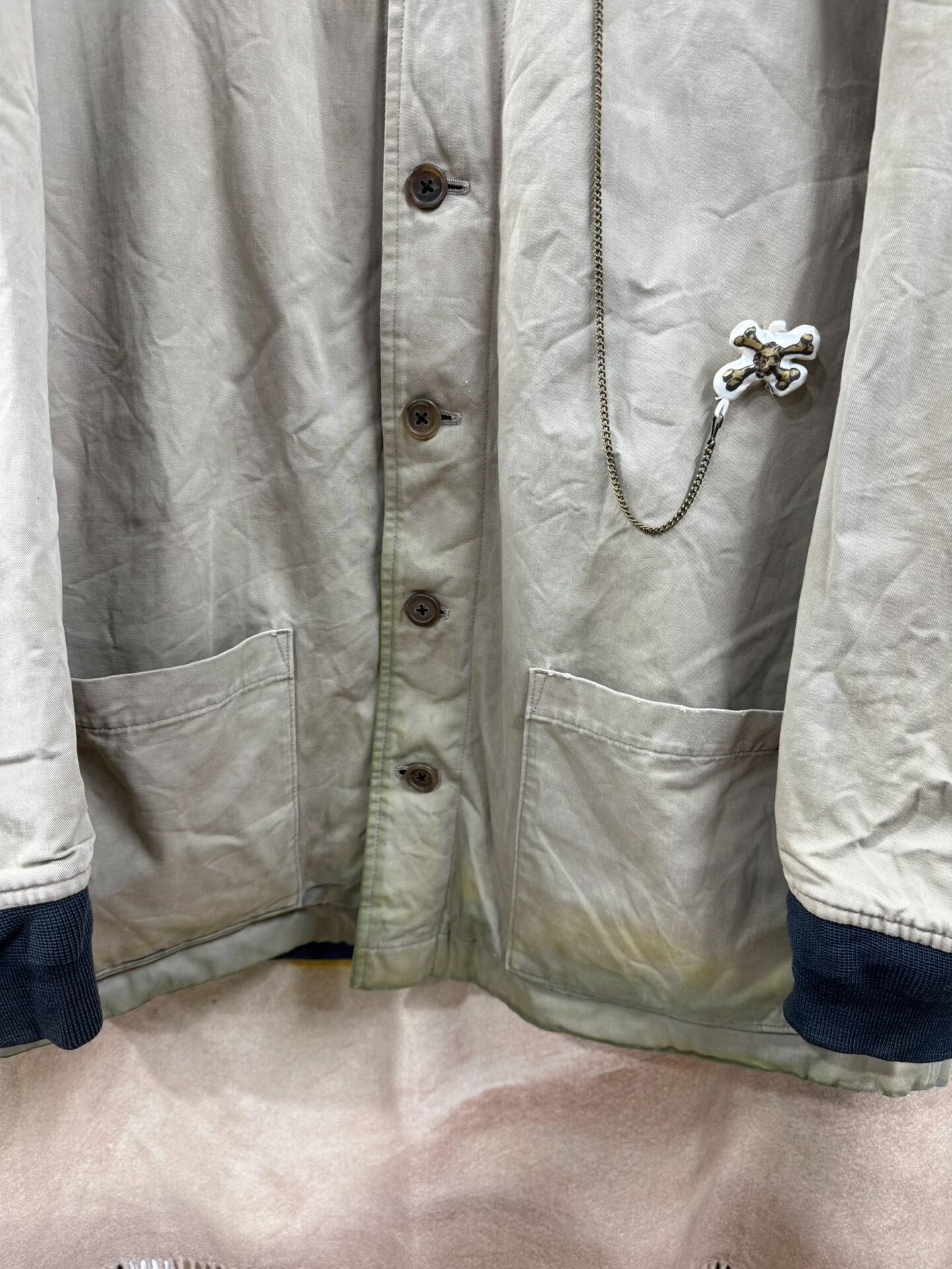 yohji yamamoto vintage reversible dyed jacket