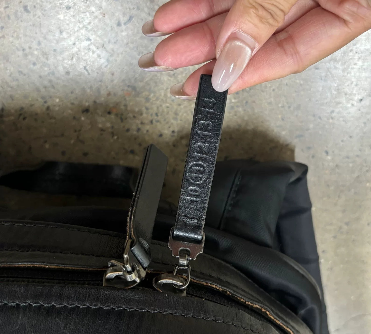 Maison Margiela Leather Parachute Backpack