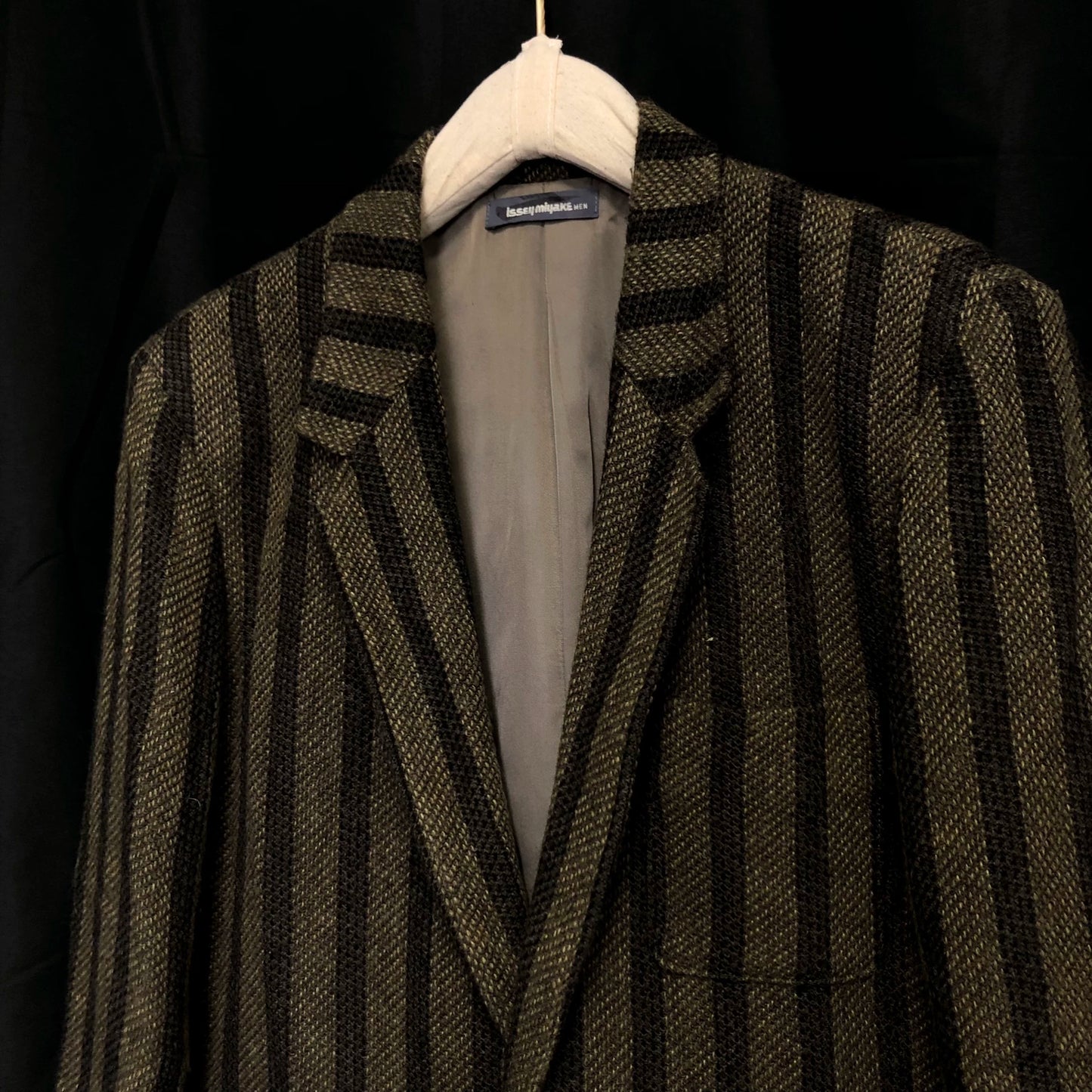 issey miyake 70s woven outerwear jacket