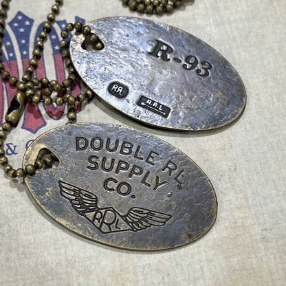 RRL Dog Tag Pendant Necklace Accessory