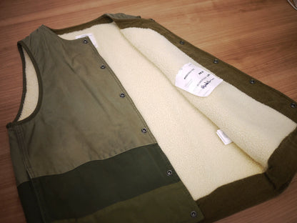 19AW Visvim Sheepskin Vest in Olive