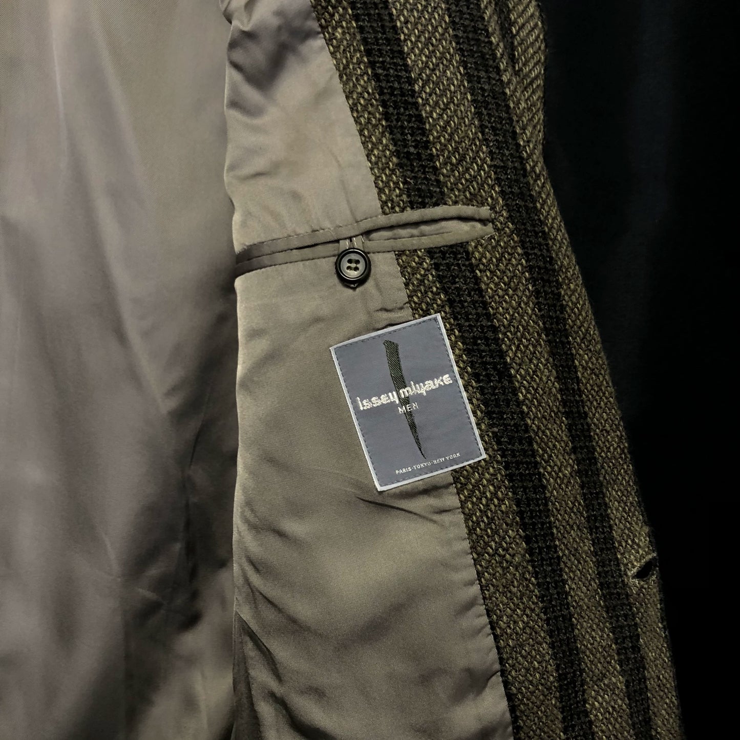 issey miyake 70s woven outerwear jacket