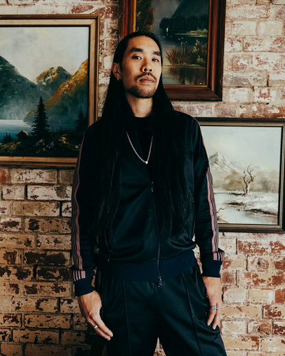 Needles Black and Pink Track Jacket