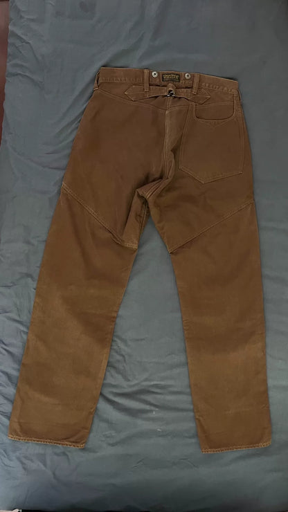Freewheelers Brown Work Pants Size 34