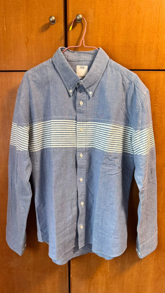 Visvim Blue Striped Movie Shirt