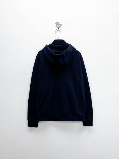 ermenegildo zegna logo zip hoodie jacket